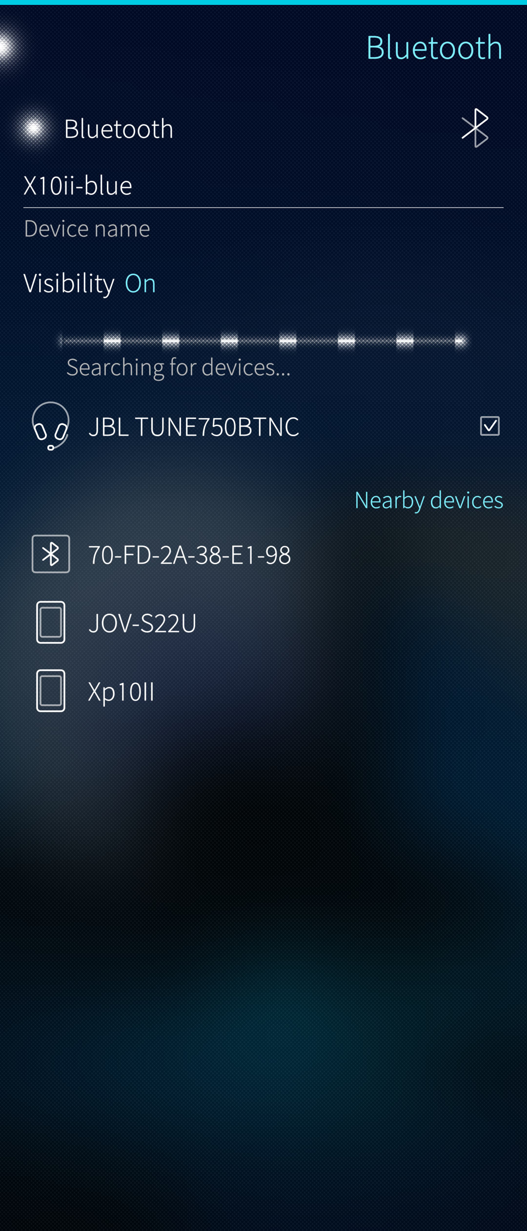 Searching for devices