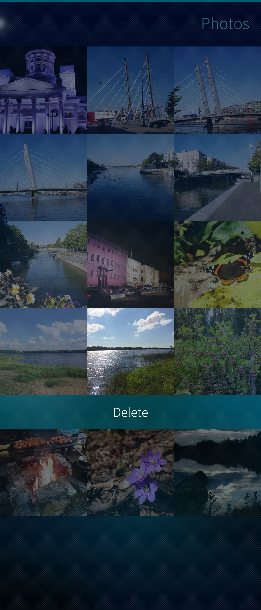 Deleting a photo
